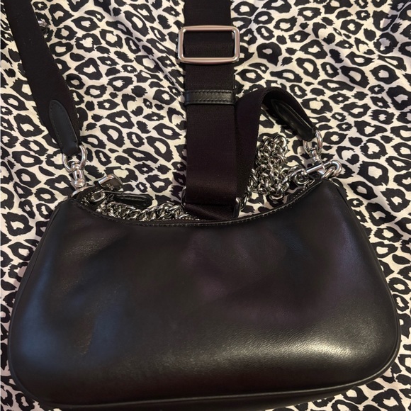 COACH Black Leather Chain Shoulder Bag/Crossbody - Picture 5 of 7